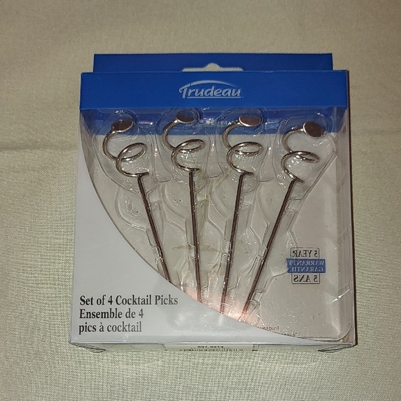 Silver Cocktail Picks Set - Picture 4 of 5
